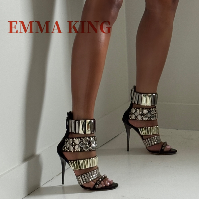 Spaghetti Strap Dress - Sandalias con correa en el tobillo