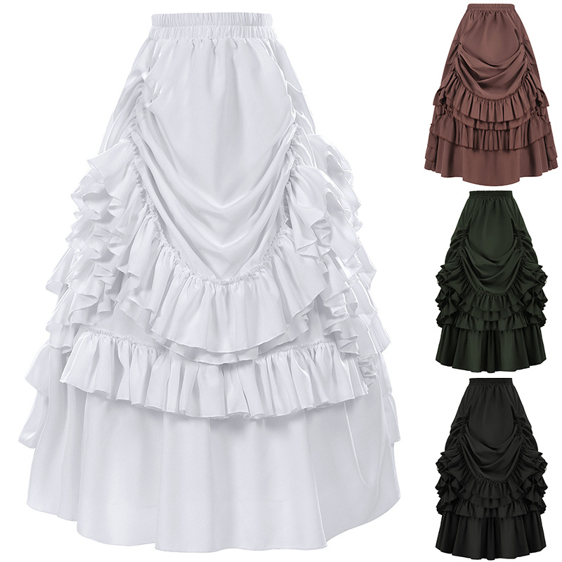 Women'S Fashion Renaissance Period - Falda Corta de Estilo Gótico Retro