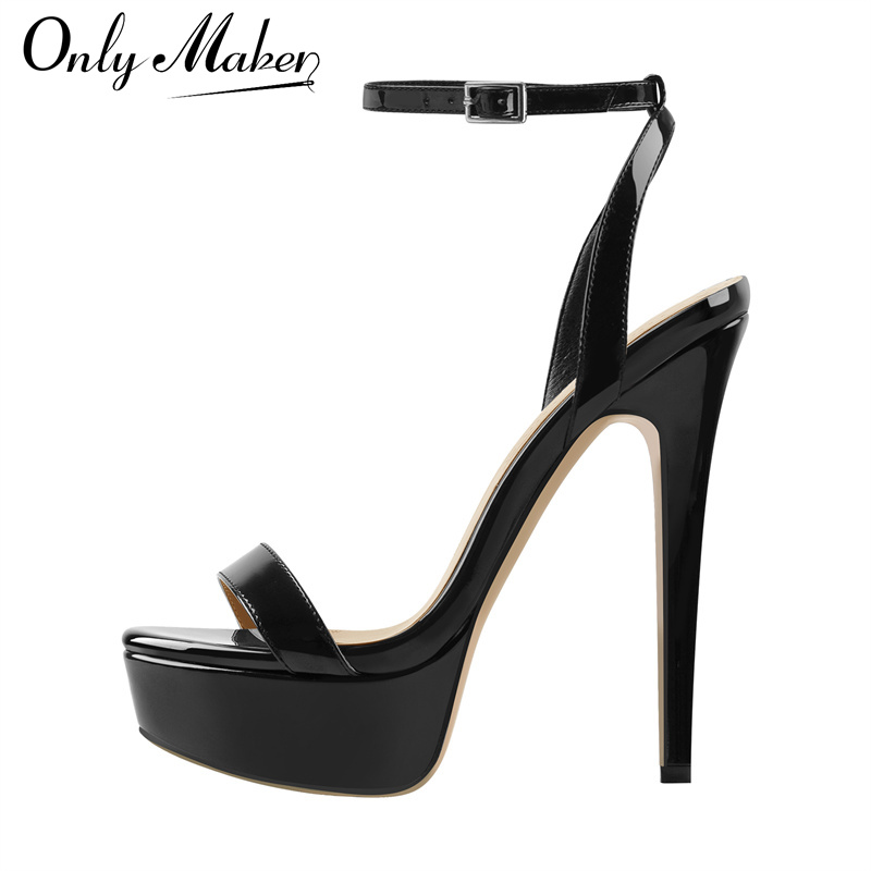 Spaghetti Strap Dress - Onlymaker Sandalias de tacón alto de