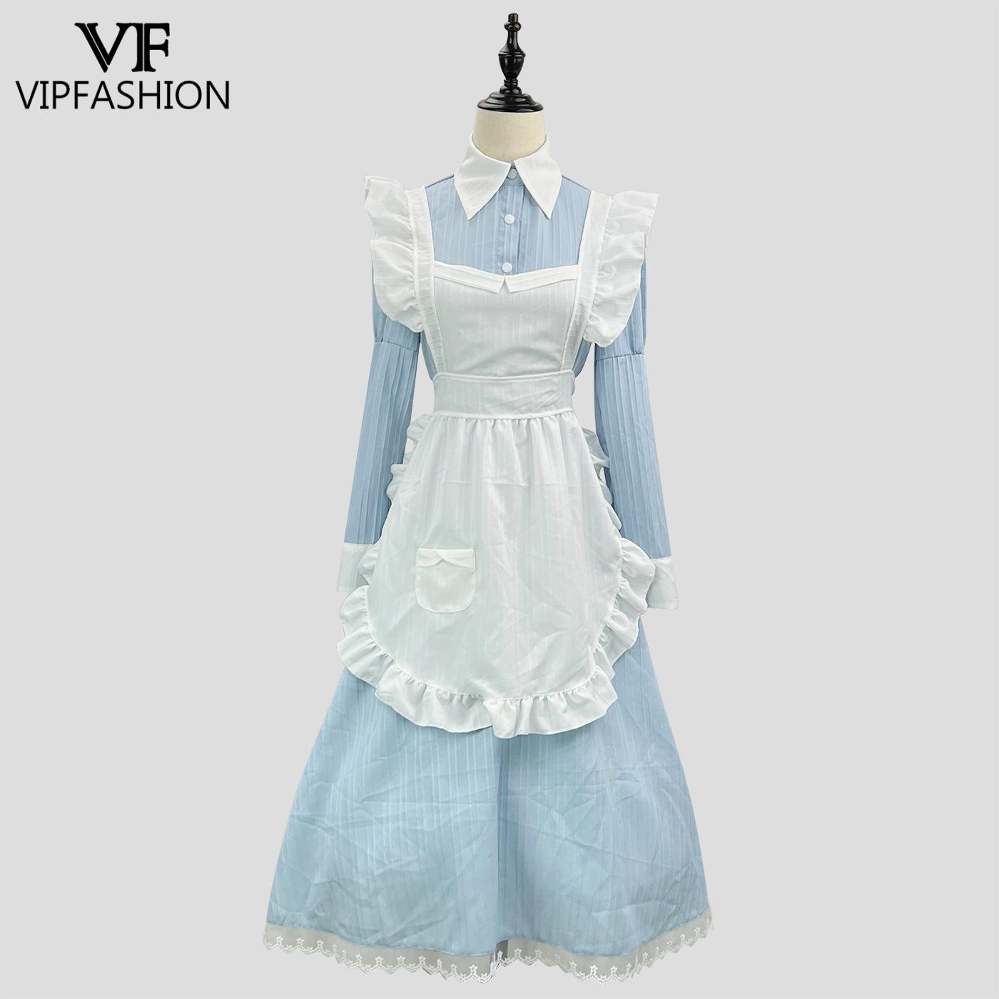 Women'S Fashion Korea - VIP FASHION-vestido victoriano de sirvienta, disfraz