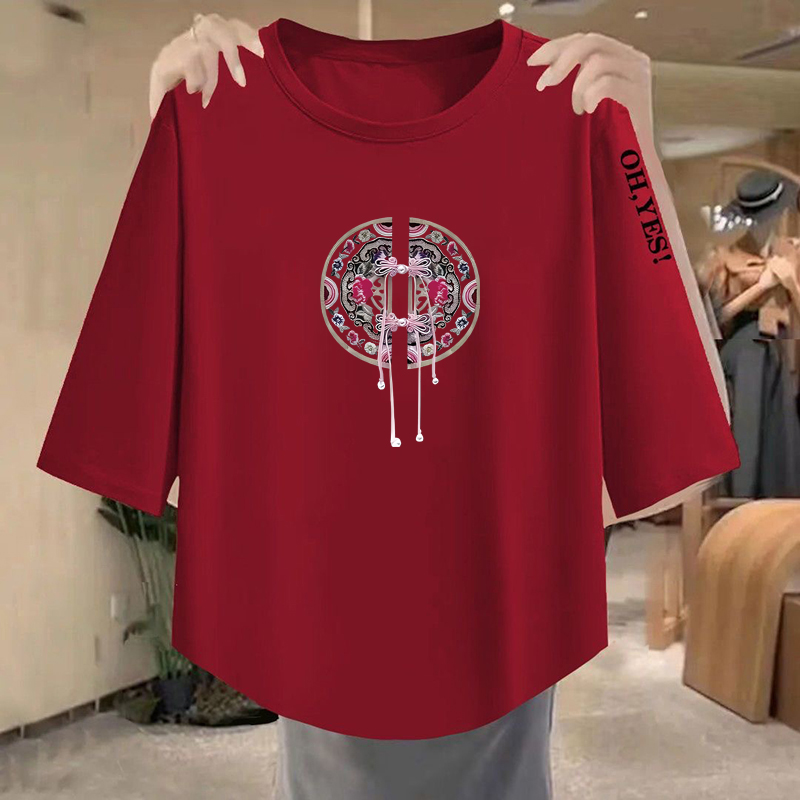 Women Fashion Over 40 - Camiseta de Manga Tres Cuartos para