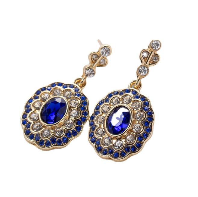 Women'S Fashion London - Pendientes Colgantes de Plata con Topacio