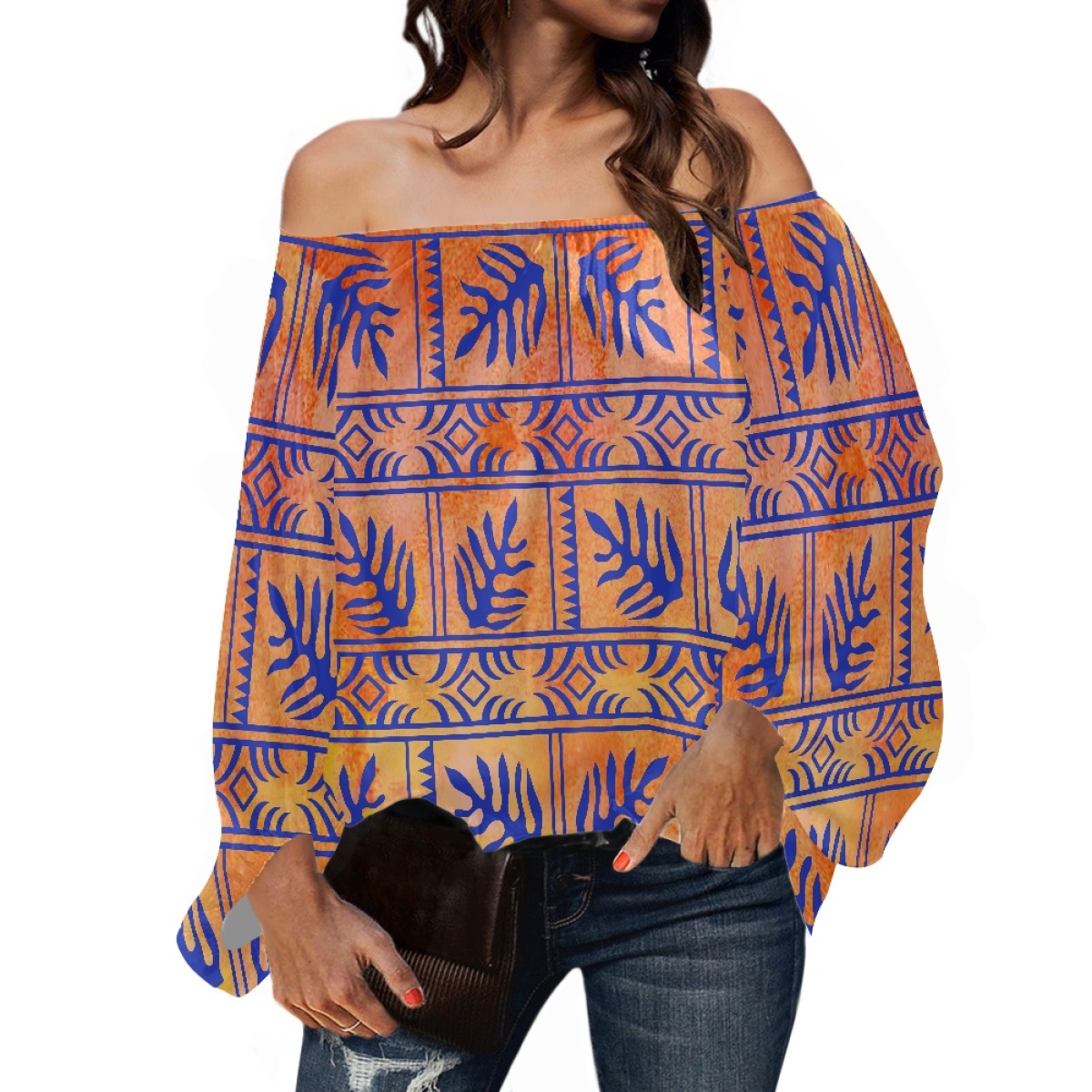 Puff Sleeve Blouse - Blusa de Chifón Elegante para Mujer,
