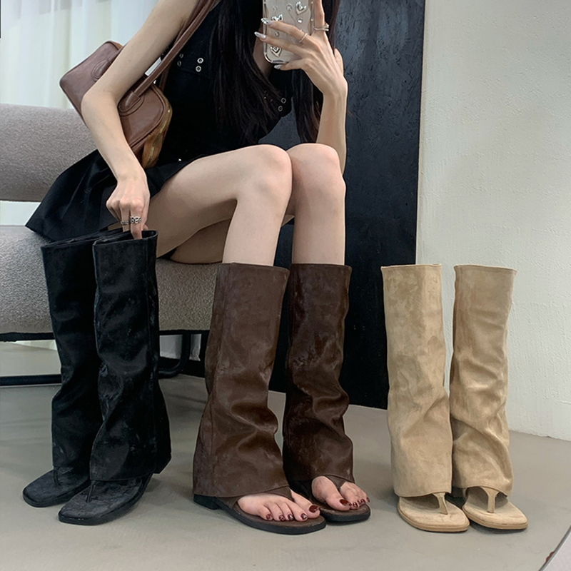 Women'S Fashion Korea - Botas de mujer con diseño hueco,
