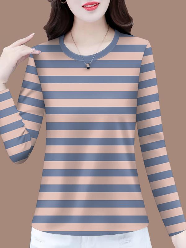Women Fashion Over 40 - Camiseta de Maternidad de Manga Larga