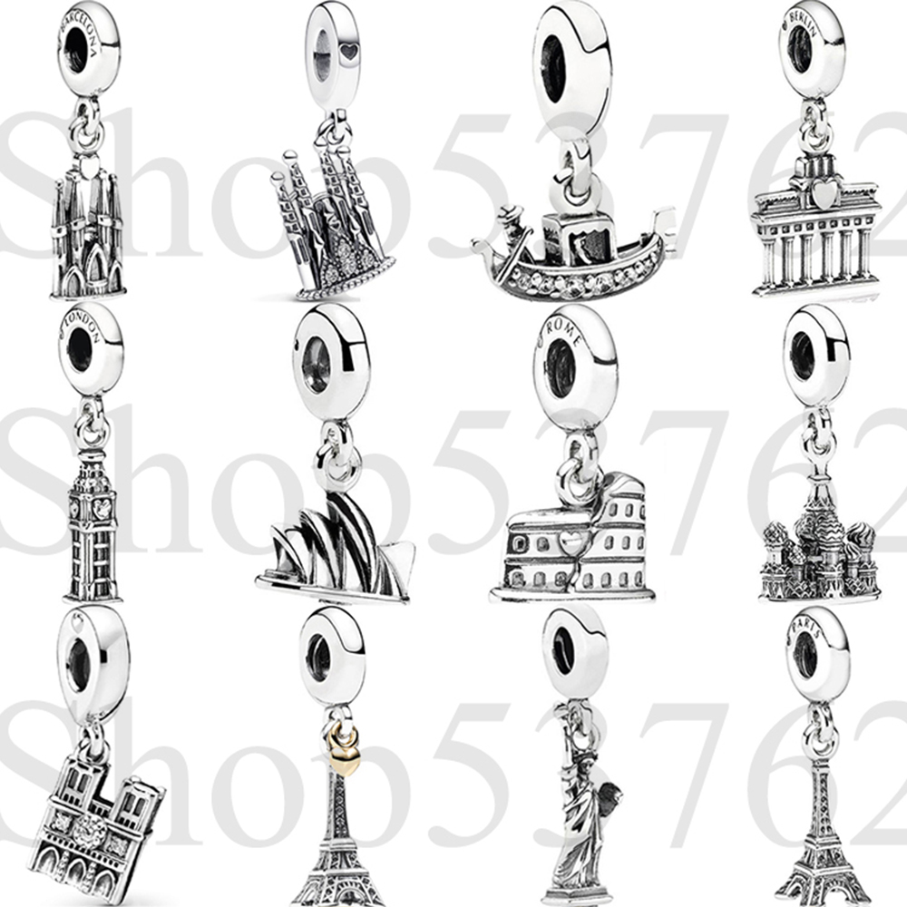 Women'S Fashion London - Abalorio Colgante de Plata de Ley