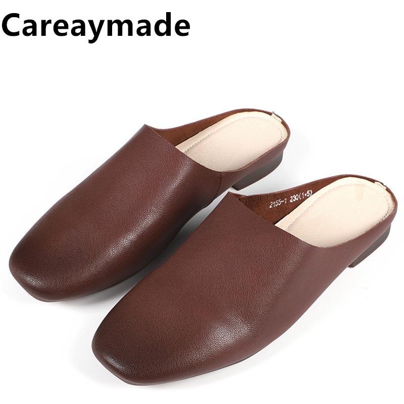 Careaymade-Zapatillas de piel  - Women'S Fashion Korea reseña y precio