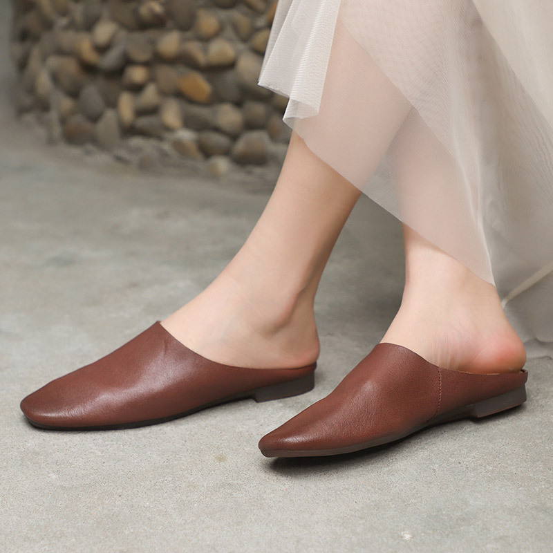 Careaymade-Zapatillas de piel  - Women'S Fashion Korea reseña y precio