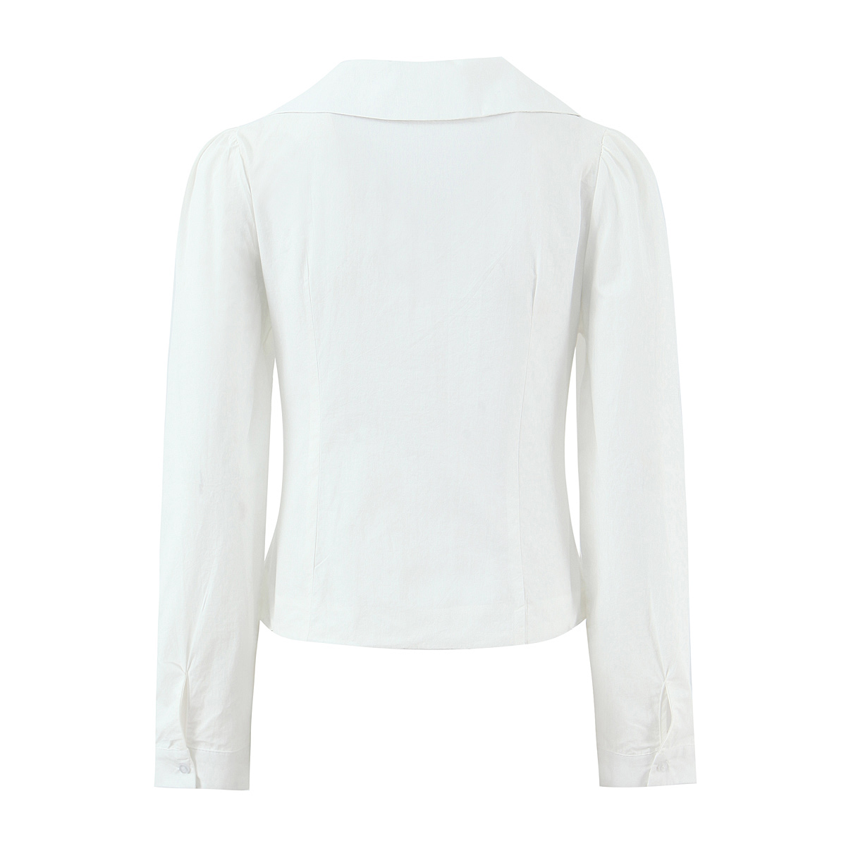 Dulce primavera blanco cuello  - Puff Sleeve Blouse reseña y precio