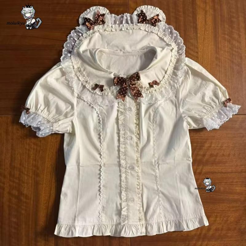Blusas Kawaii con Volantes, Pr - Puff Sleeve Blouse reseña y precio