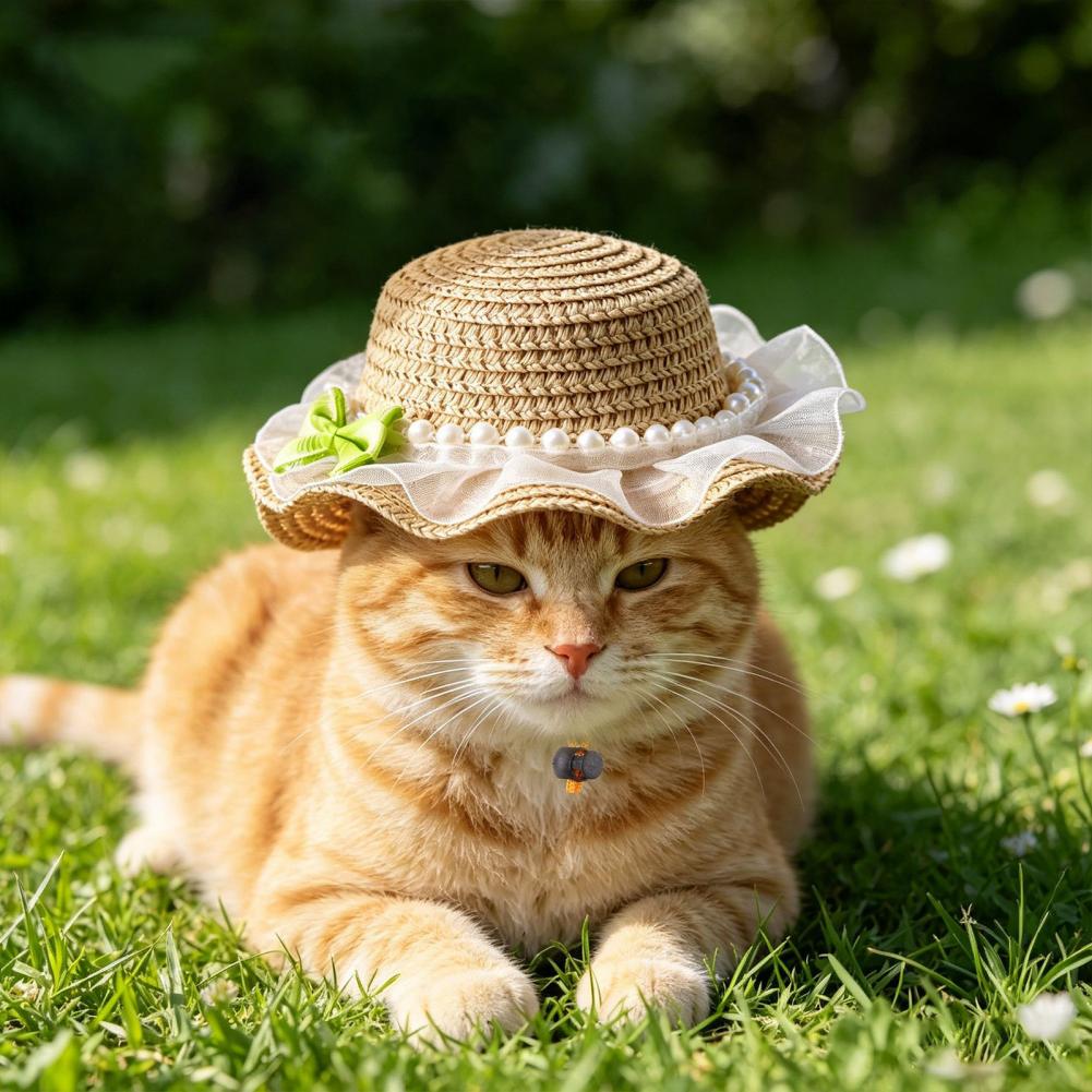 Sombrero para Mascotas Ajustab - Straw Hat Summer reseña y precio