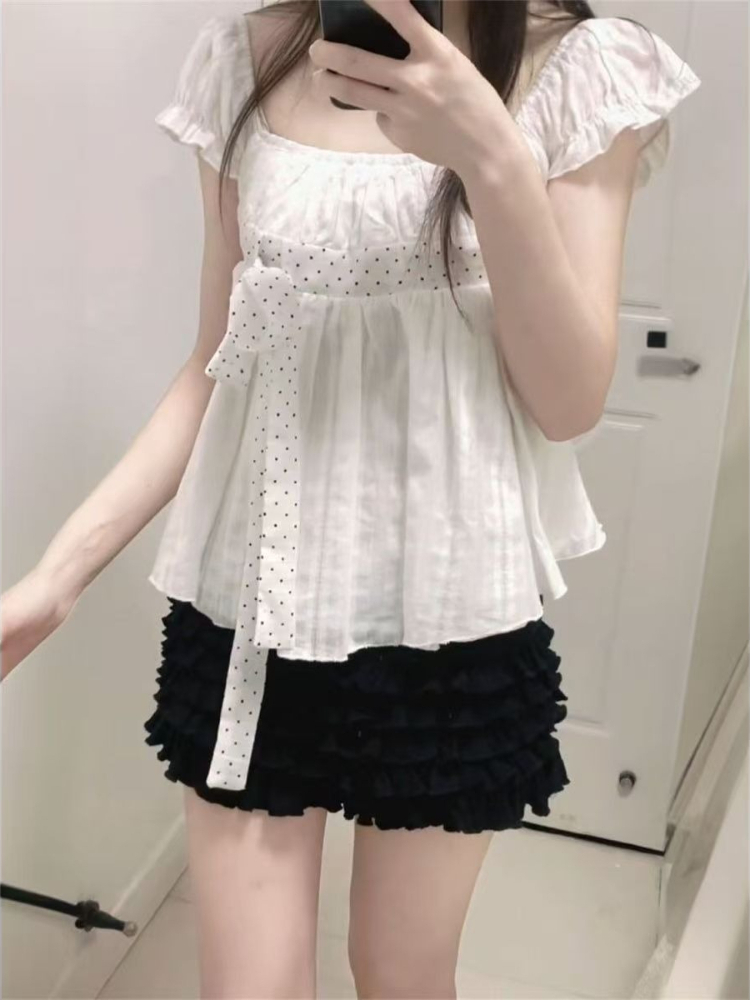 Conjunto de 2 Piezas de Moda C - Puff Sleeve Blouse reseña y precio