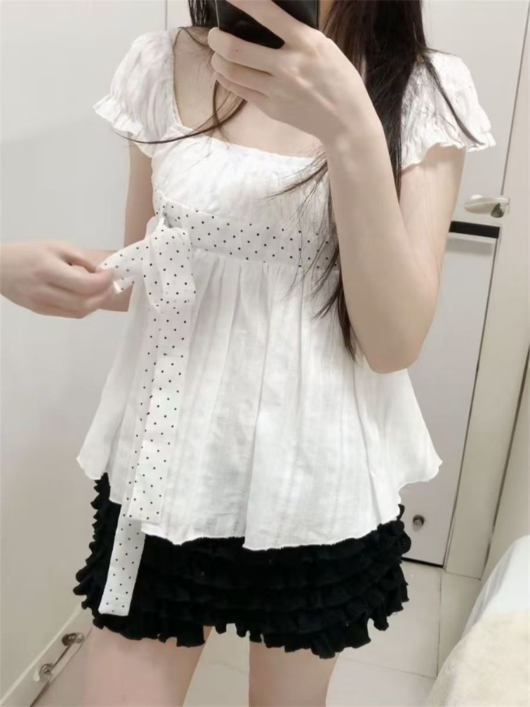 Conjunto de 2 Piezas de Moda C - Puff Sleeve Blouse reseña y precio