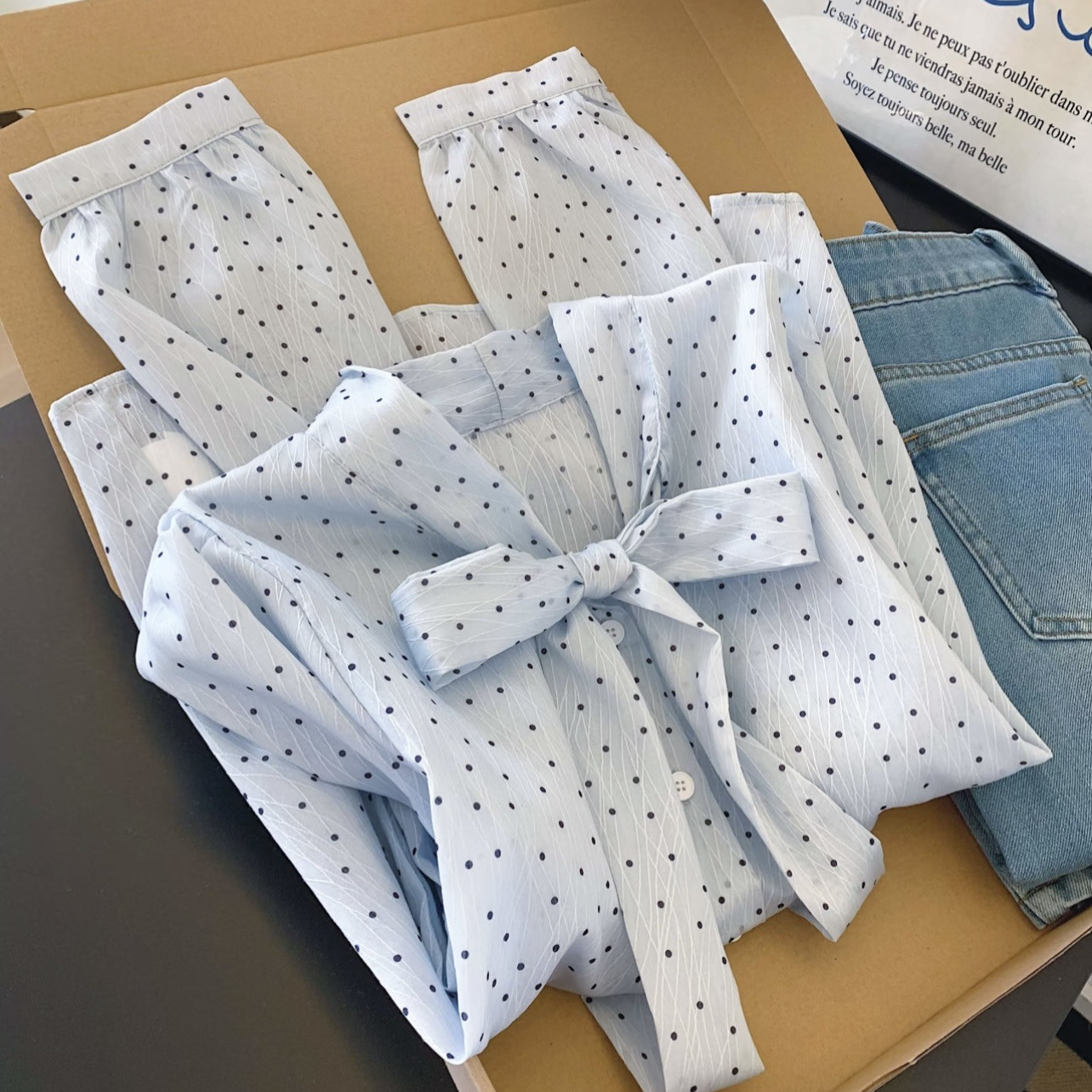 Blusa de Manga Larga con Lazo  - Puff Sleeve Blouse reseña y precio