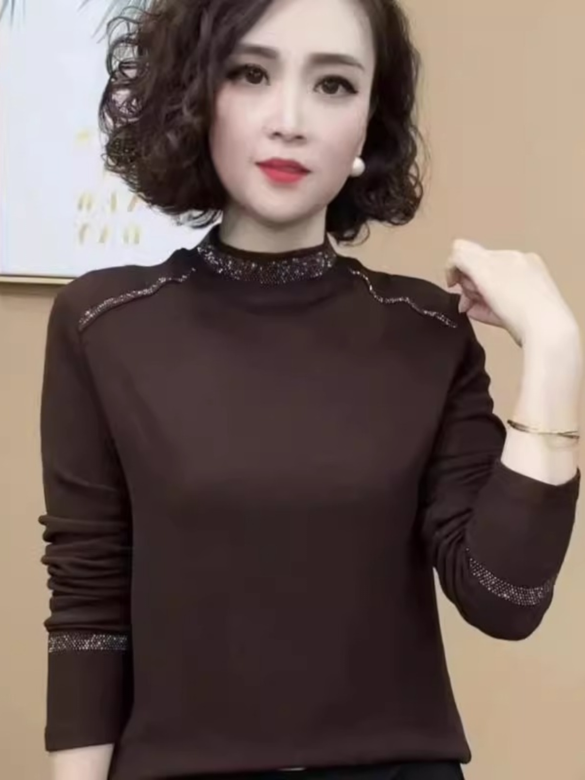 Camiseta de Manga Larga con Cu - Women Fashion Over 40 reseña y precio