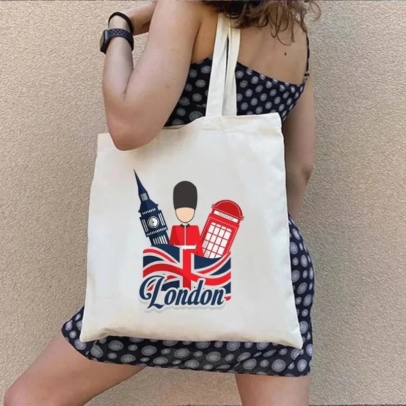 Bolso de lona con estampado de - Women'S Fashion London reseña y precio