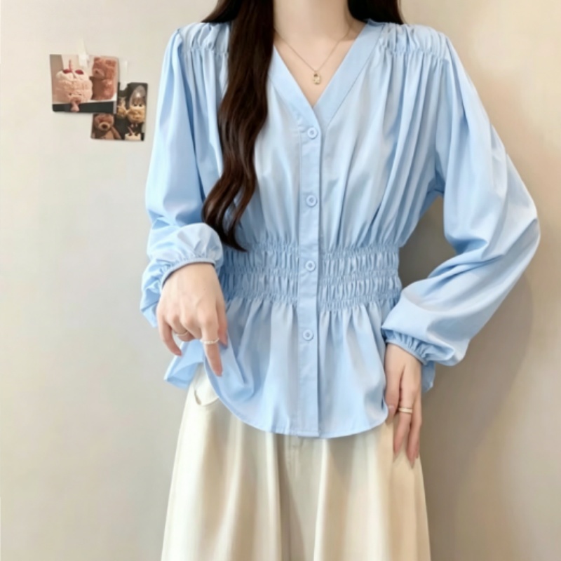 Camisa y blusa de talla grande - Puff Sleeve Blouse reseña y precio
