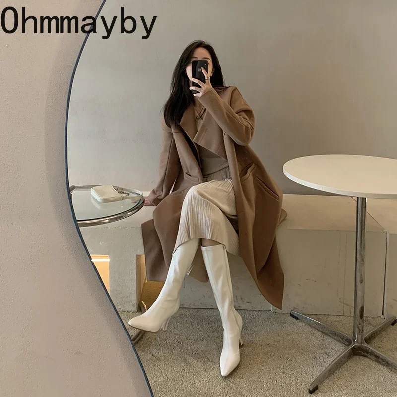 Botas largas hasta la rodilla  - Women'S Fashion Korea reseña y precio