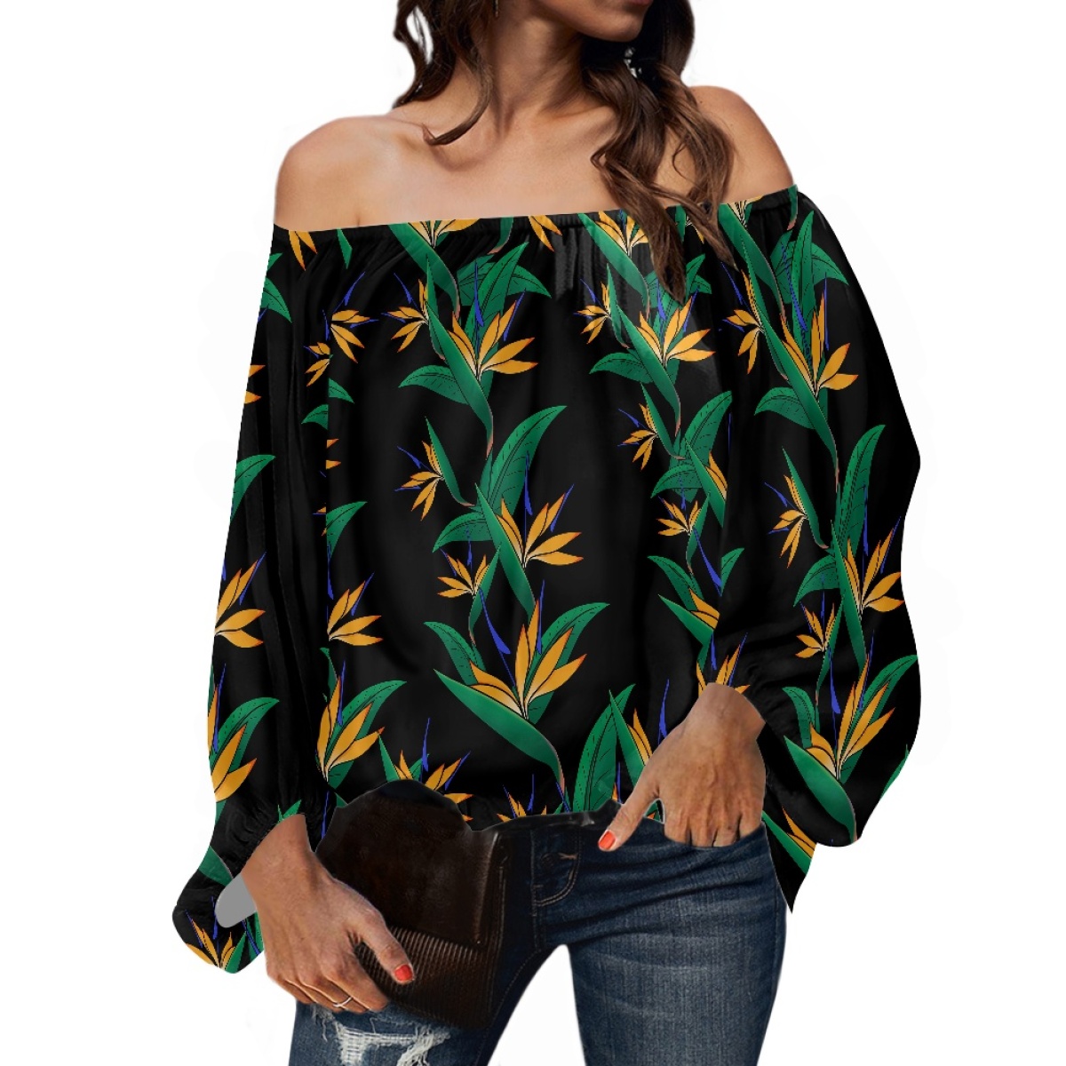 Blusa de Chifón Elegante para  - Puff Sleeve Blouse reseña y precio
