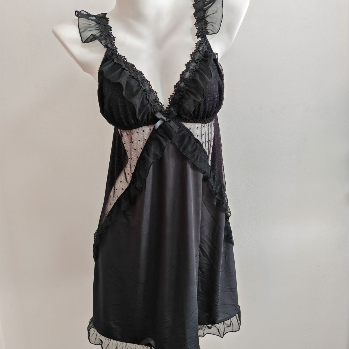 Conjunto de camisón de seda fr - Spaghetti Strap Dress reseña y precio