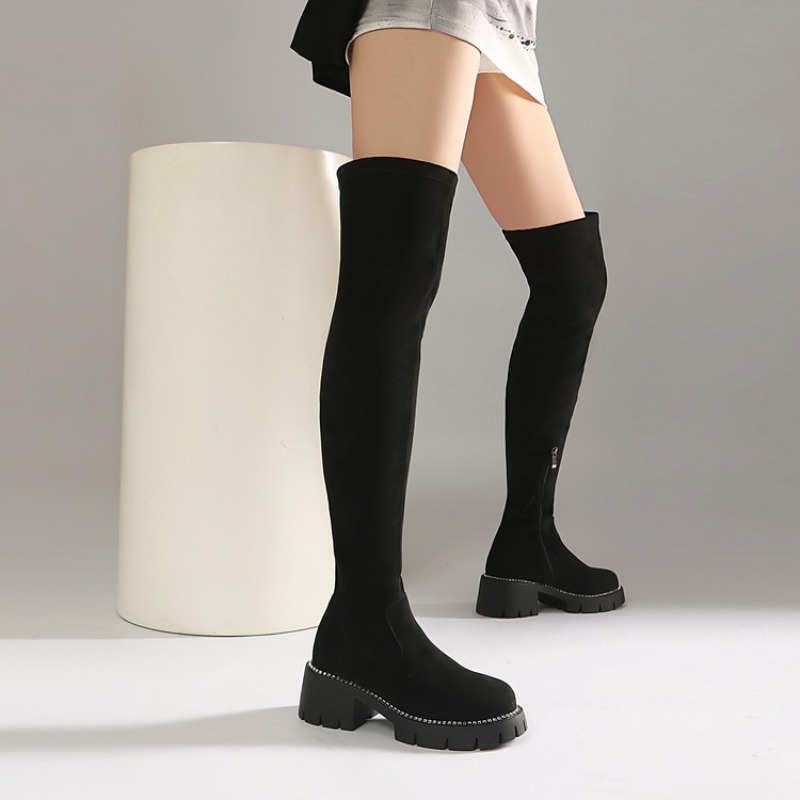 Botas largas hasta el muslo de - Women Fashion Over 40 reseña y precio