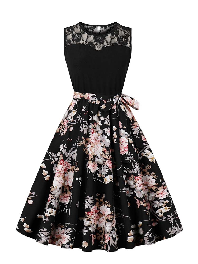 Vestido midi plisado sin manga - Women'S Fashion In The 50S reseña y precio