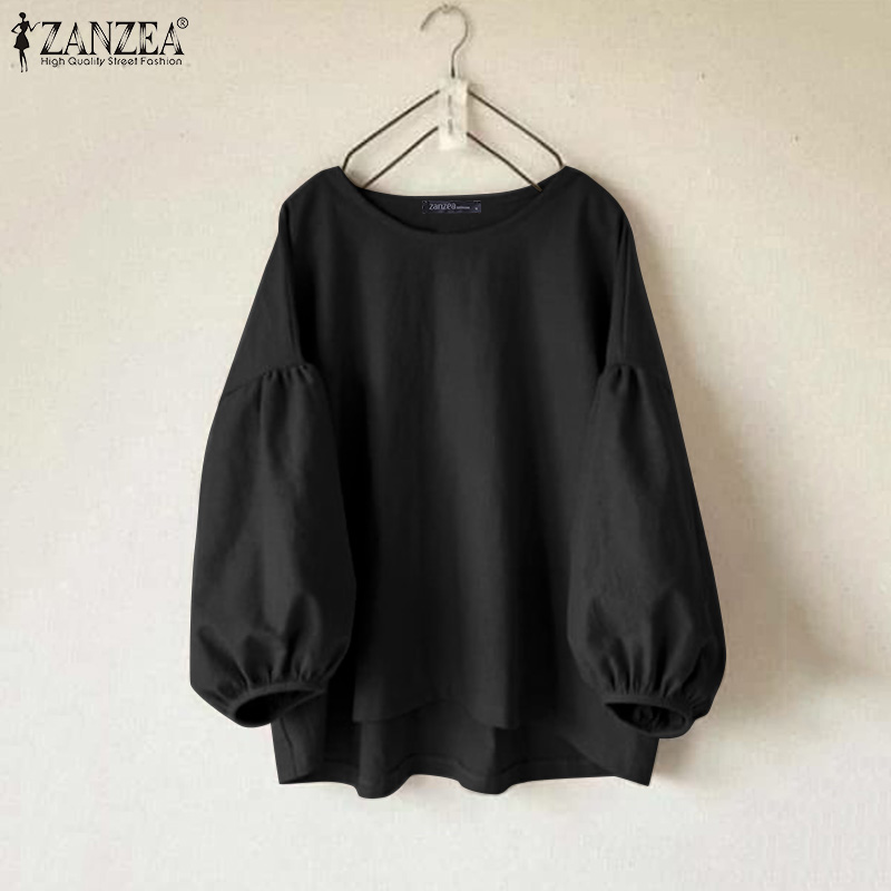 ZANZEA Blusas informales de ta - Puff Sleeve Blouse reseña y precio