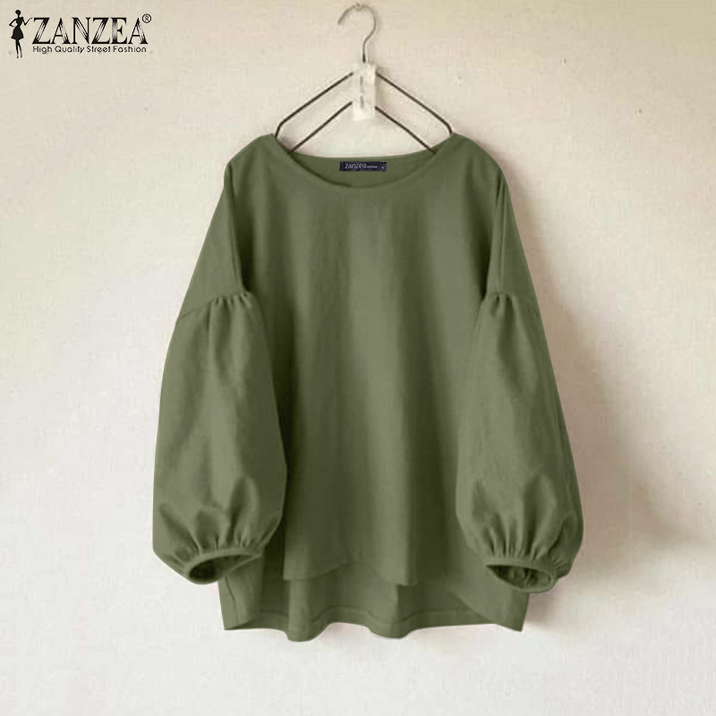 ZANZEA Blusas informales de ta - Puff Sleeve Blouse reseña y precio